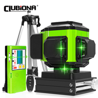 CLUBIONA IE12S Laser Level 12 Lines 3D Self-Leveling 360 Horizontal And Vertical Cross Super Powerful Green Laser Beam Line