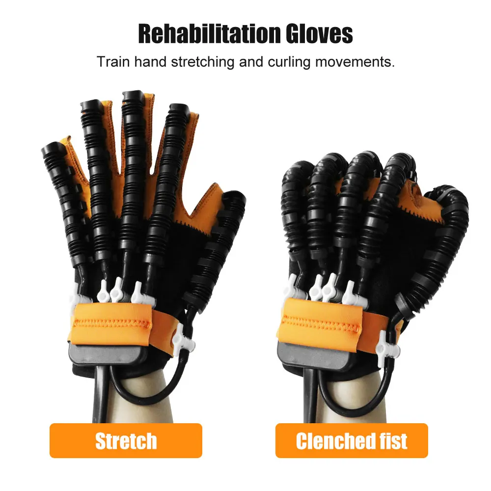 Upgrade Hemiplegia Rehabilitation Robot Gloves Hand Rehabilitation Device Hemiplegia Stroke Recovery for hands finger trainer