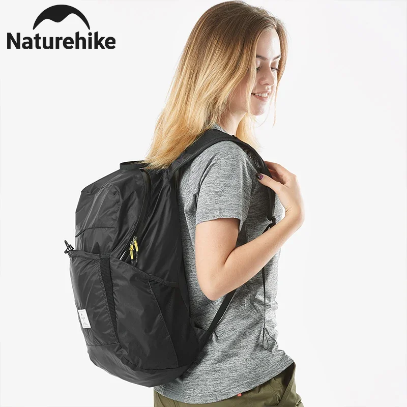 Naturehike 2025 New Backpack Ultralight Outdoor Waterproof Folding Backpack for Men Women Camping Hiking Shoulder Bag 18L 22L