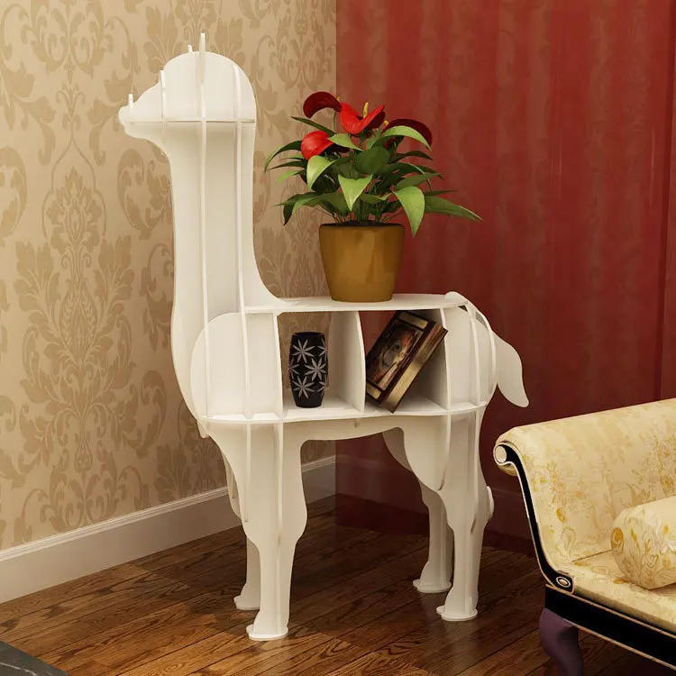 رف الكتب الإبداعي بحافة Yangtuo لتزيين نافذة متجر طاولة المدخل