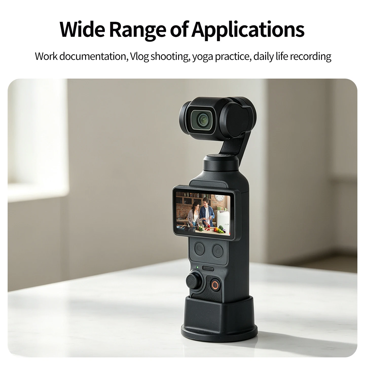 Gimbal-Aufbewahrungstasche für DJI Osmo Pocket 4 Kamera mit rutschfester Silikonbasis, unterstützt das Laden während der Nutzung von Fotografie-Zubehör. – Detail 7