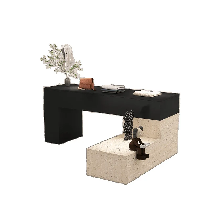 

Simple and modern Nakajima Nakajima table display stand Clothing store Women's clothing display, running water display cabinet