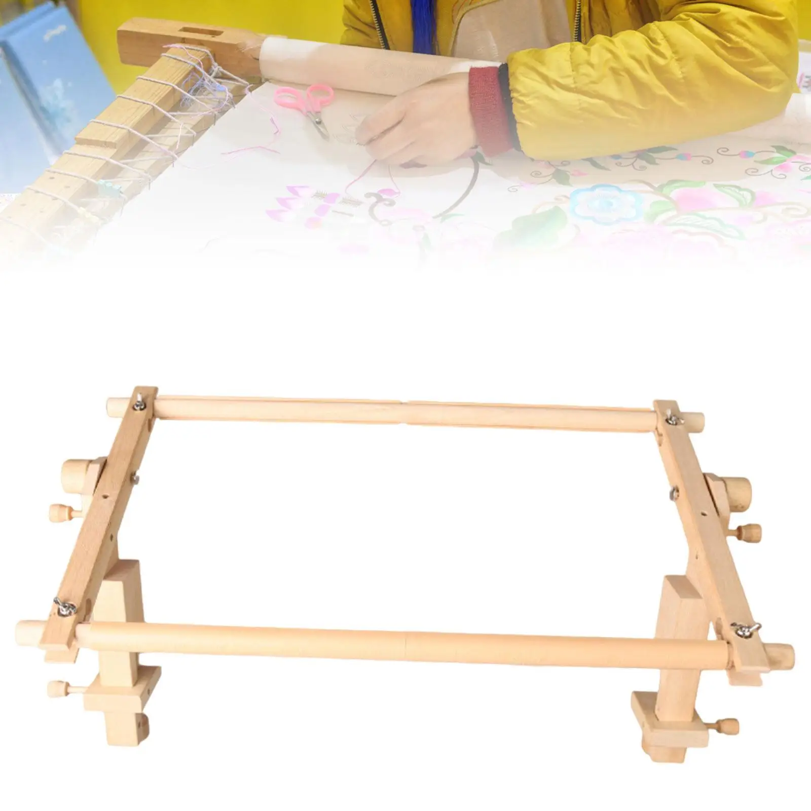 

Cross Stitch Frame Stand Rotating with Clamp Professional Multifunctional