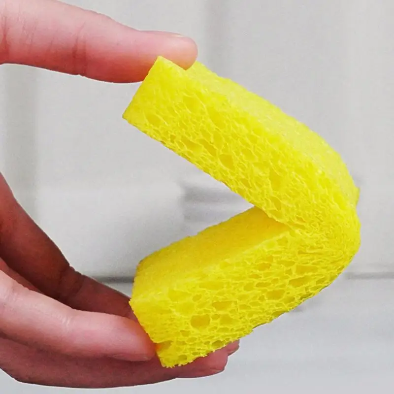 1/5PCS Cleaning Sponge Rubs Compressed Wood Pulp Cotton Wipe Kitchen Dishwashing Sponge Cloth Household Cleaning Tools