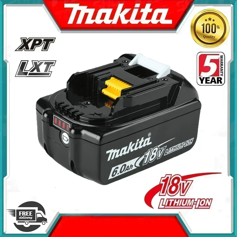 2025 Original/Genuine Makita 6Ah/5Ah/2Ah for Makita 18V Battery BL1860 BL1850B BL1850 BL1840 BL1830B Replacement Lithium Battery