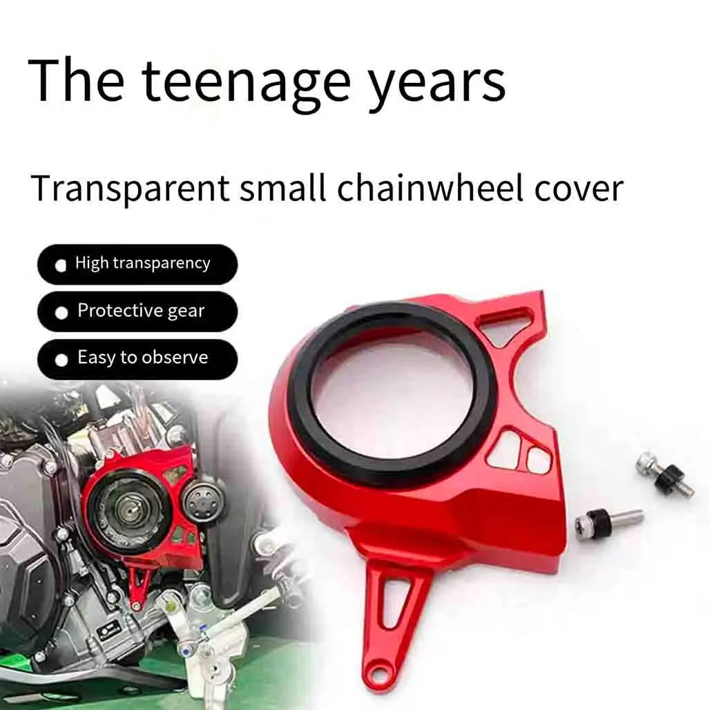 For KOVE 250RR 250 RR transparent pinion chain cover modification.