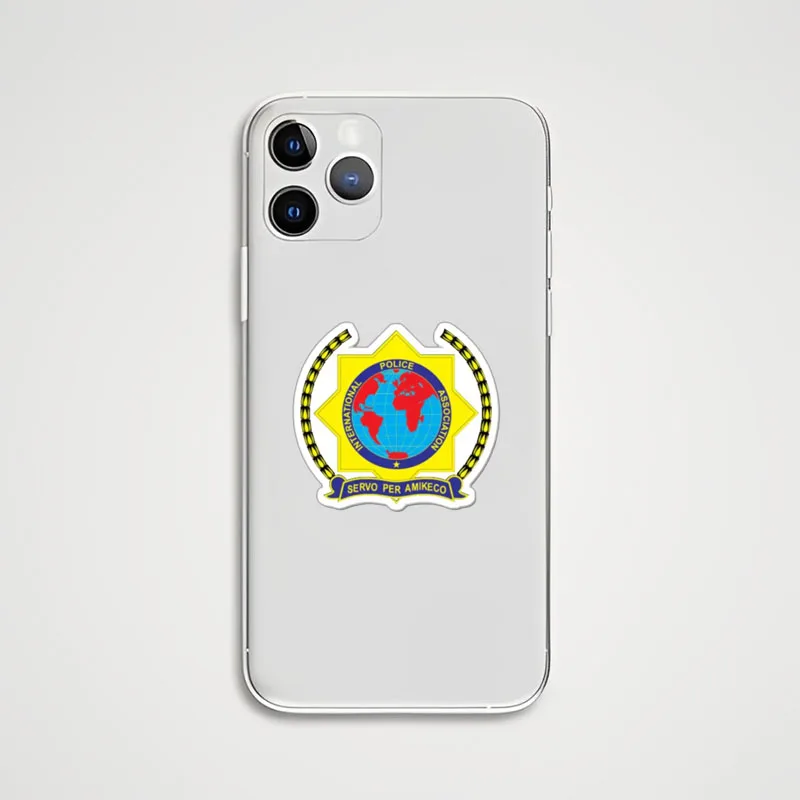 International Police Association Stickers Tactical Laptop Decals Pegatinas Waterproof for Helmet Pitcher Suitcase