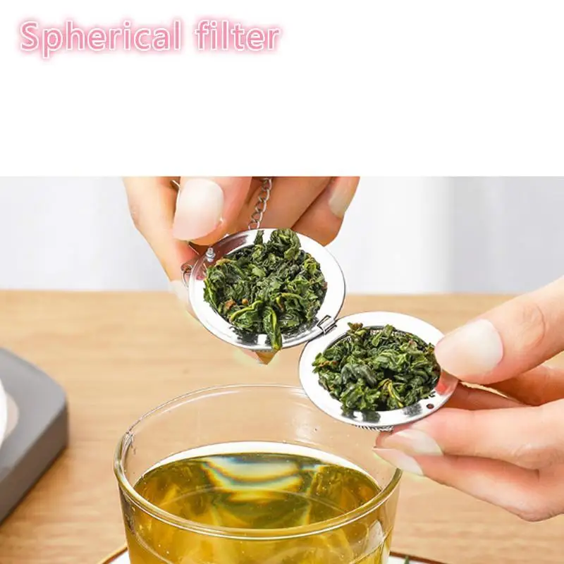 5 Size Stainles Steel Tea Infuser Sphere Locking Spice Tea Ball Strainer Mesh Infuser Tea Filter Strainers Kitchen Accessories