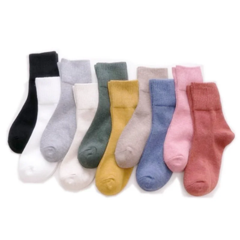 4Pair/lot New Women's Socks Solid casual women's socks