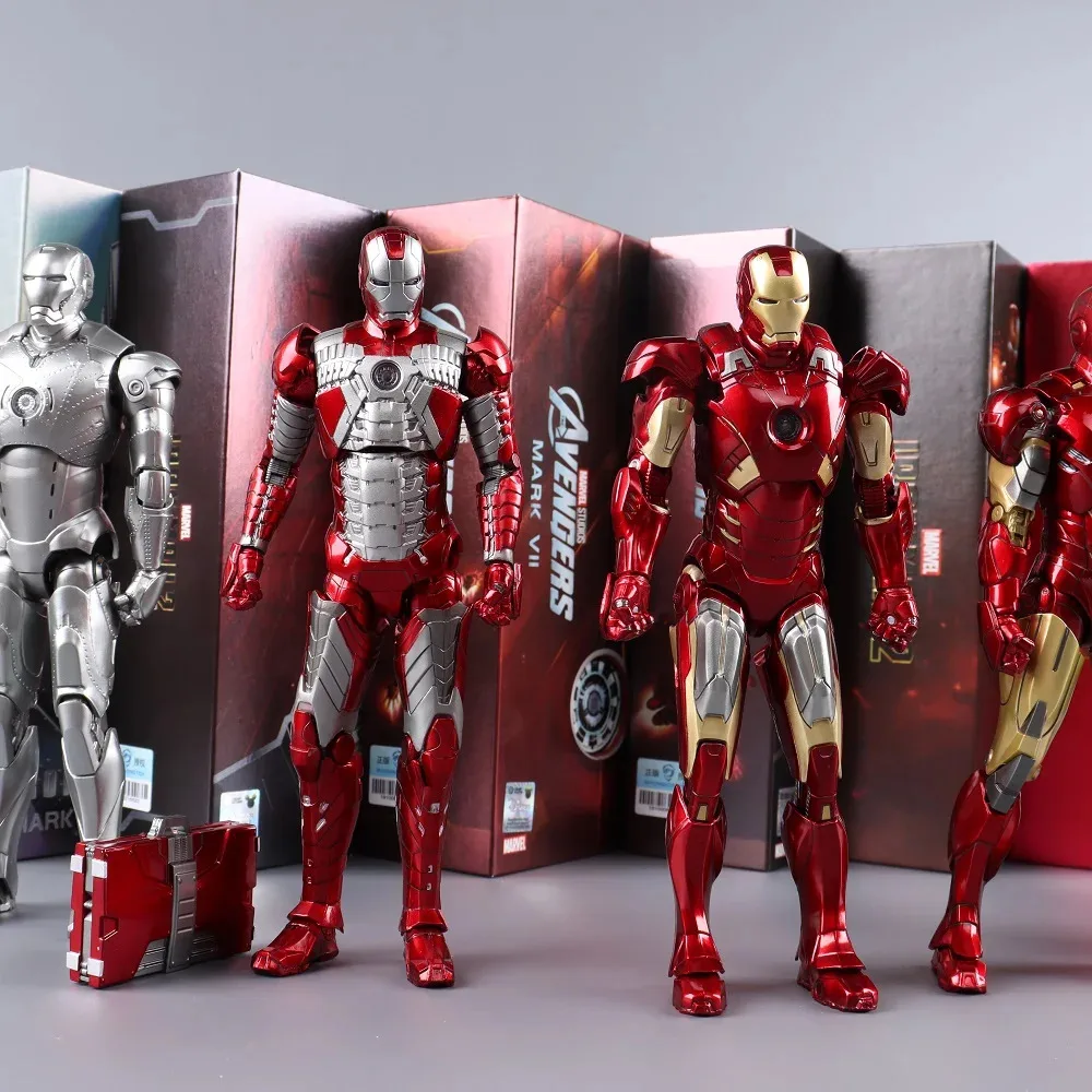 Oryginalna zabawka Avengers ZD Iron Man Mark3 MK6 figurka MK1-7 MK85 garnitur Gantry zabawki kolekcjonerskie dla dorosłych