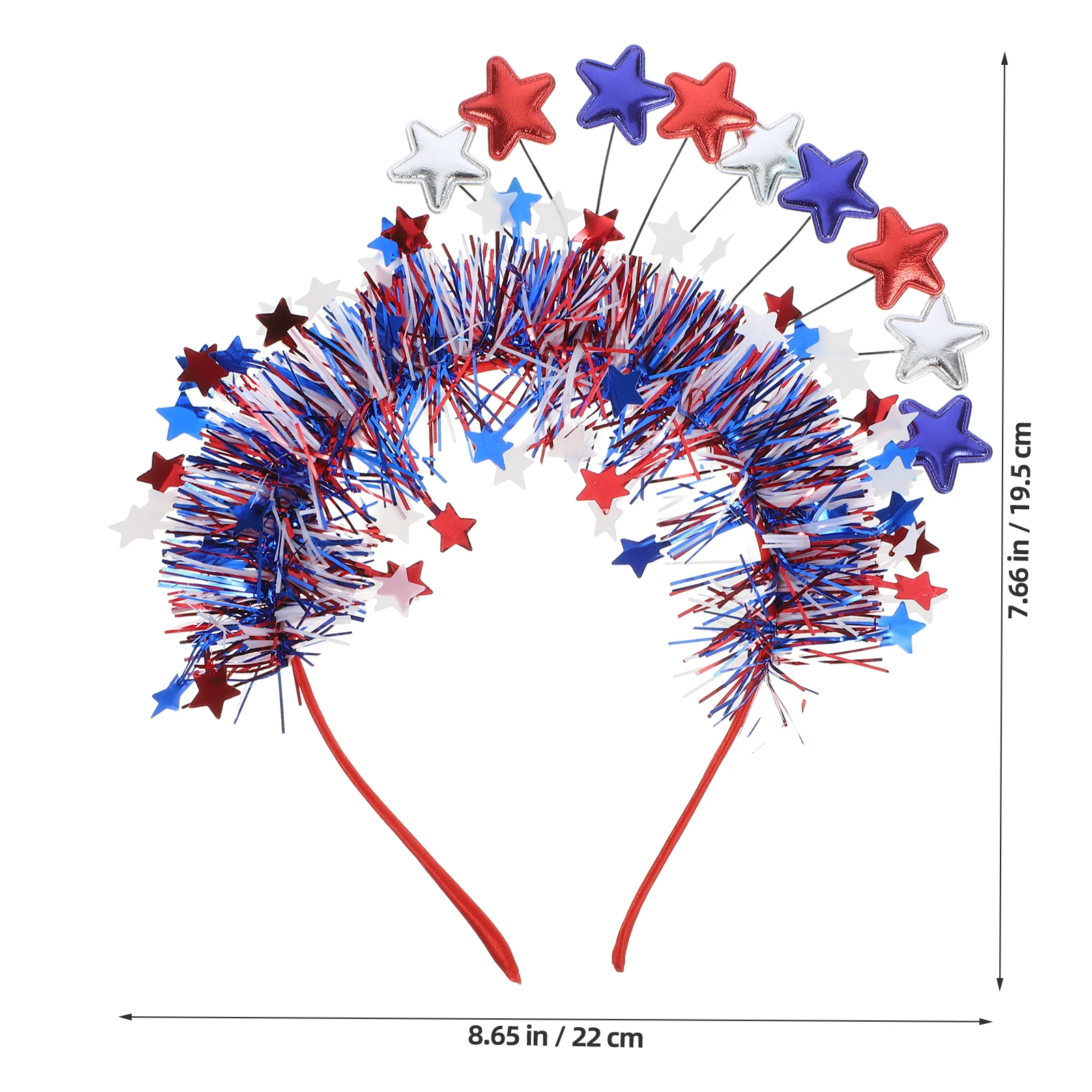 

Independence Day Headband Star Adornments Hair Band Cosplay Headdress 4Th Of July Accessories For s