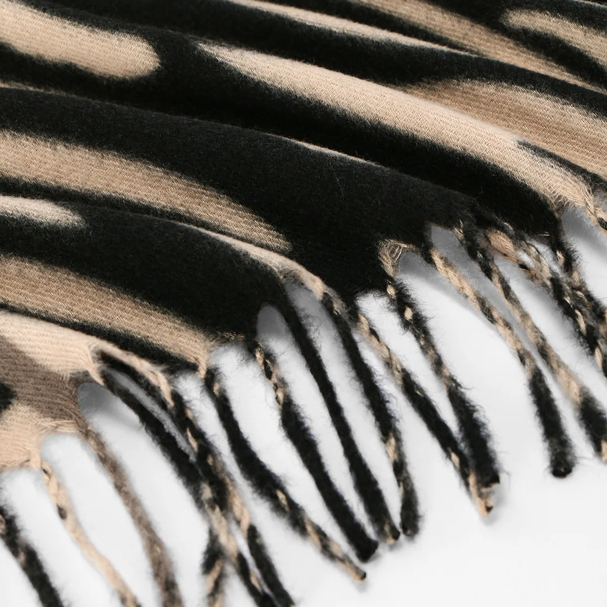 Neuer Leoparden-Kaschmirschal für Damen, Winter, hält warm, modischer kariertes, langer Schal, Damen-Wickel, dicker Pashmina, für den Außenbereich – Detail 23