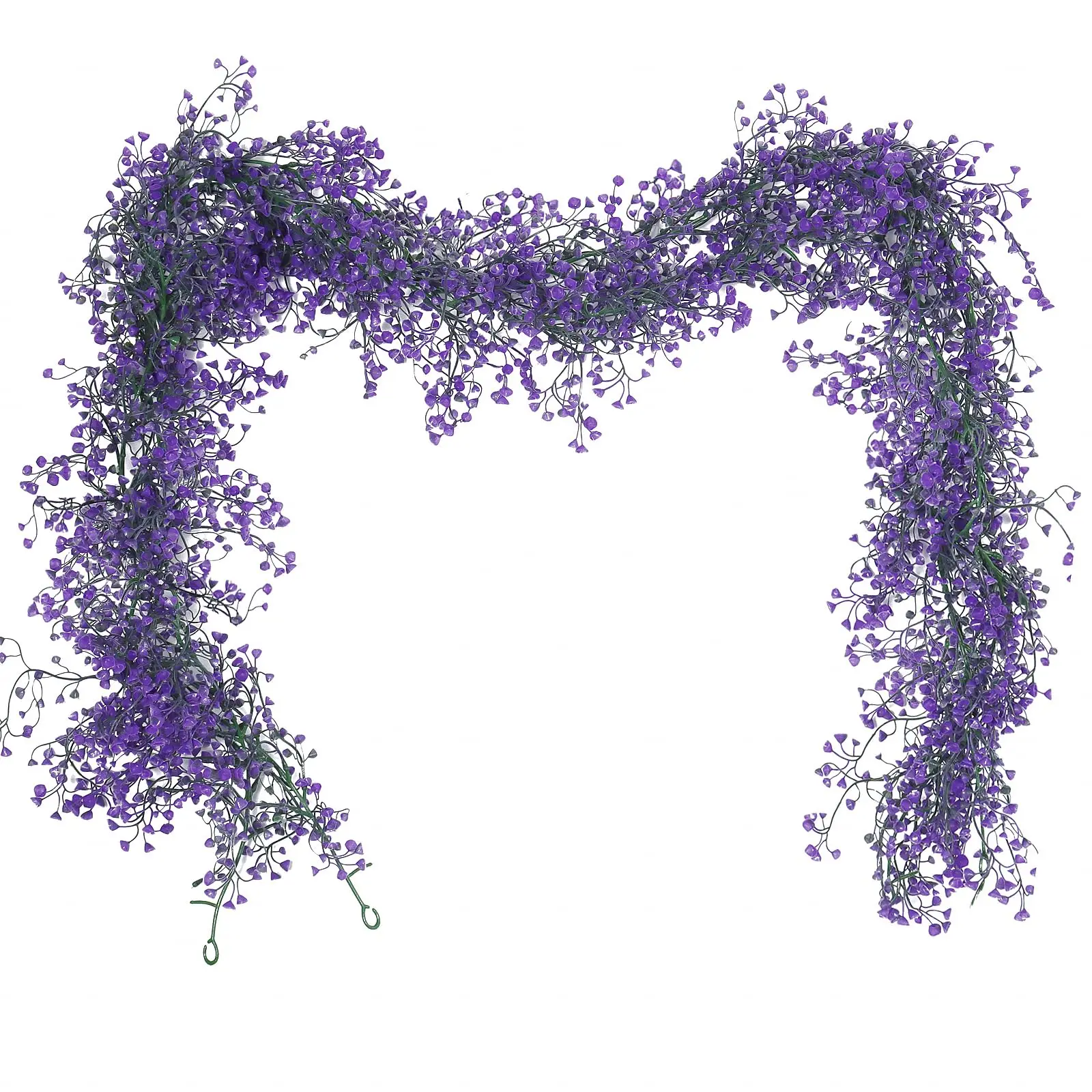 Guirnalda colgante Artificial de 180cm, centro de mesa verde para el hogar, habitación, boda, fiesta, Navidad, decoración de Acción de Gracias, planta falsa
