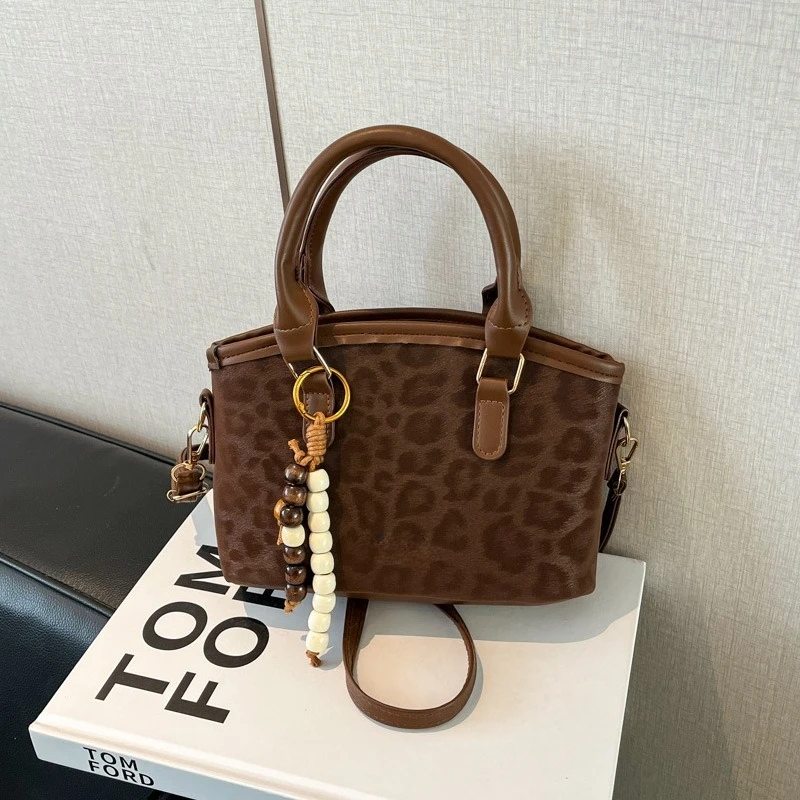

1pc 2026 New High - Aest Large - Cap Tote Bag - Leopard Print, All - Match Shoulder & Underarm Bag for Wmn's Outdoor & Commuting