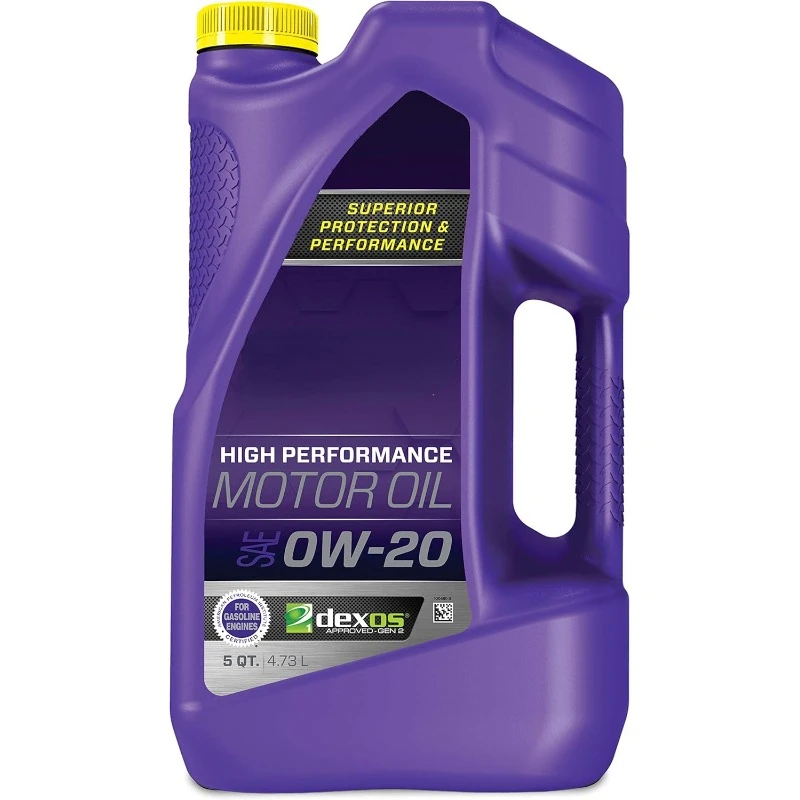 ROY51020 API-Licensed SAE 0W-20 High Performance Synthetic Motor Oil - 5 qt.