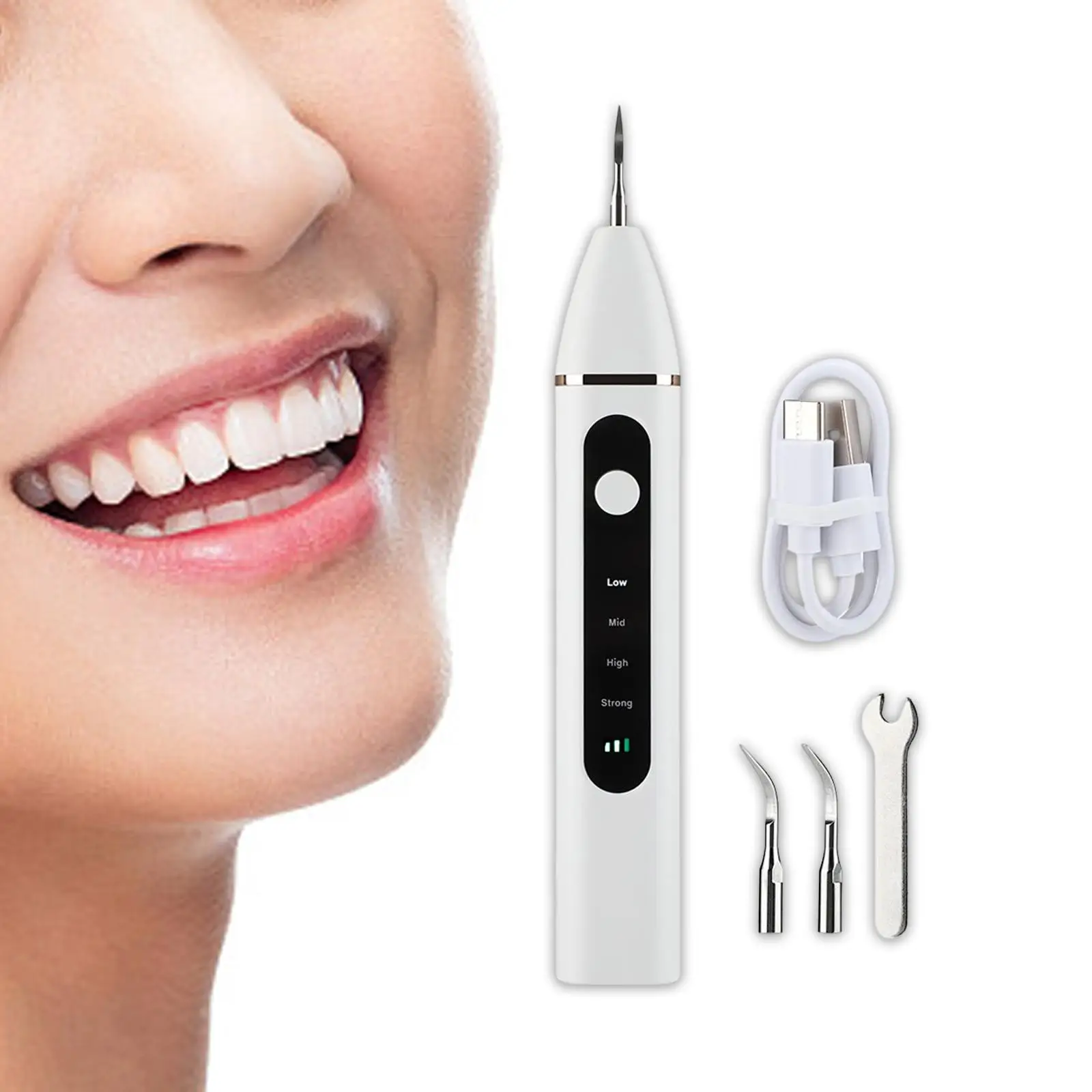 Cordless tooth Cleaner cleaning Toothbrush Modes Scaler IPX6 for Home Travel