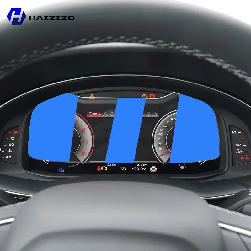 For Audi Q7 2020-2025 Car speedometer LCD screen protective film anti fingerprint tempered glass accessories anti scratch refit