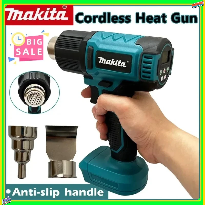 

Термофен Makita 18В, беспроводной, для пайки, максимальная температура 550°C ° Беспроводной перезаряжаемый инструмент для термоусадочной пленки