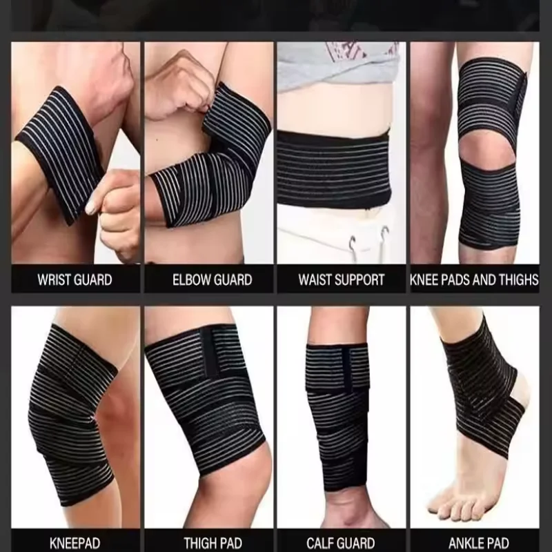

Эластичный дышащий бандаж для поддержки лодыжки, компрессионный бандаж для колена, локтя, запястья, лодыжки, поддержка рук, спортивный бандажный ремень для спортзала