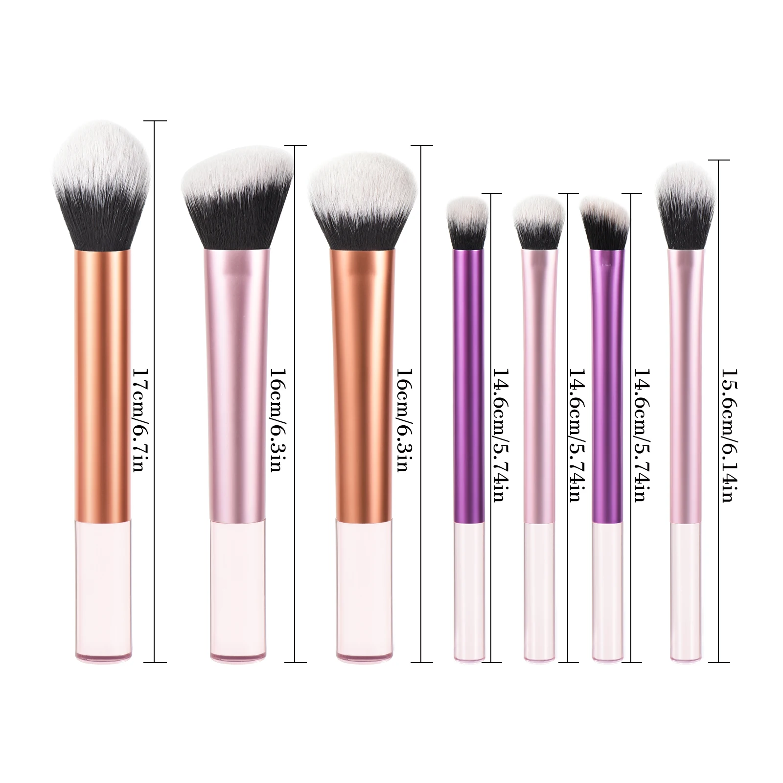 Makeup Brush Set With Case, For Concealer, Foundation, Eye shadow, For Blending & Buffing, Makeup Brush Set for Sculptin