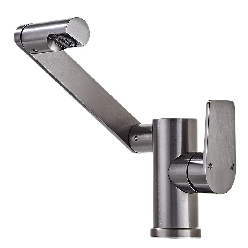 

Digital display anti-splash universal faucet set, hot and cold space aluminum household kitchen bathroom faucet