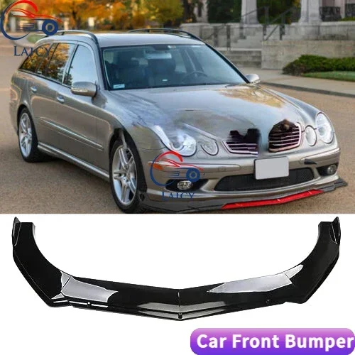 

LAICY For W211 E500 E350 E55 AMG Car Front Bumper Chin Lip Spoilers Body Kits Splitter Skirt Diffuser Protection Guard Covers