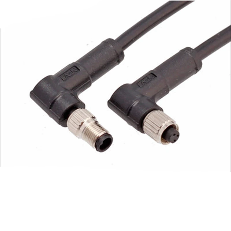 M5 3Pin 4Pin Waterproof IP67 Male Female  Mobile Aviation Plug With 1m Cable Screw Thread Locking Connector Cable Diameter 3.0mm