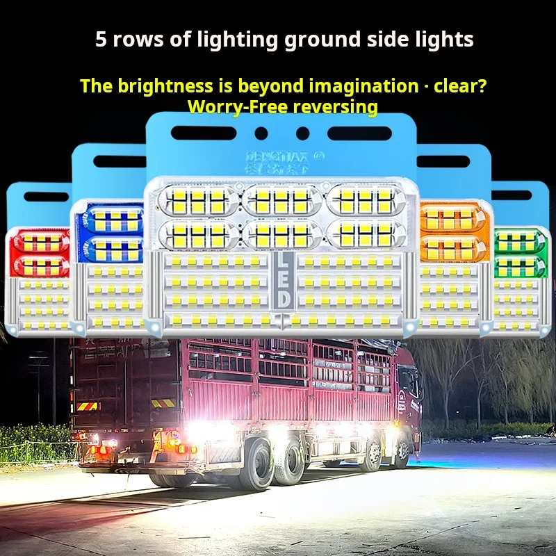 

For 24vTruck side light waist lightledSuper bright strong light waterproof new three-row lighting trailer width lamp turn signal