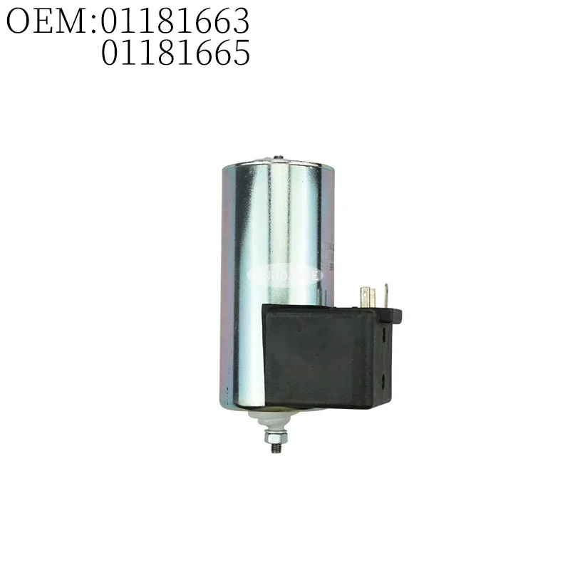 

Excavator accessories for EC/Deutz engine F1L511/F2L511/F6L413/F5L413R flameout switch solenoid valve 12V/24V 01181663/01181665