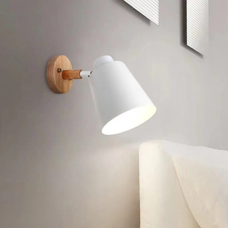 Lámpara de pared nórdica para mesita de noche, luz moderna de lujo para sala de estar, dormitorio, escalera, balcón, pasillo, lámpara de pared de lectura famosa de Internet