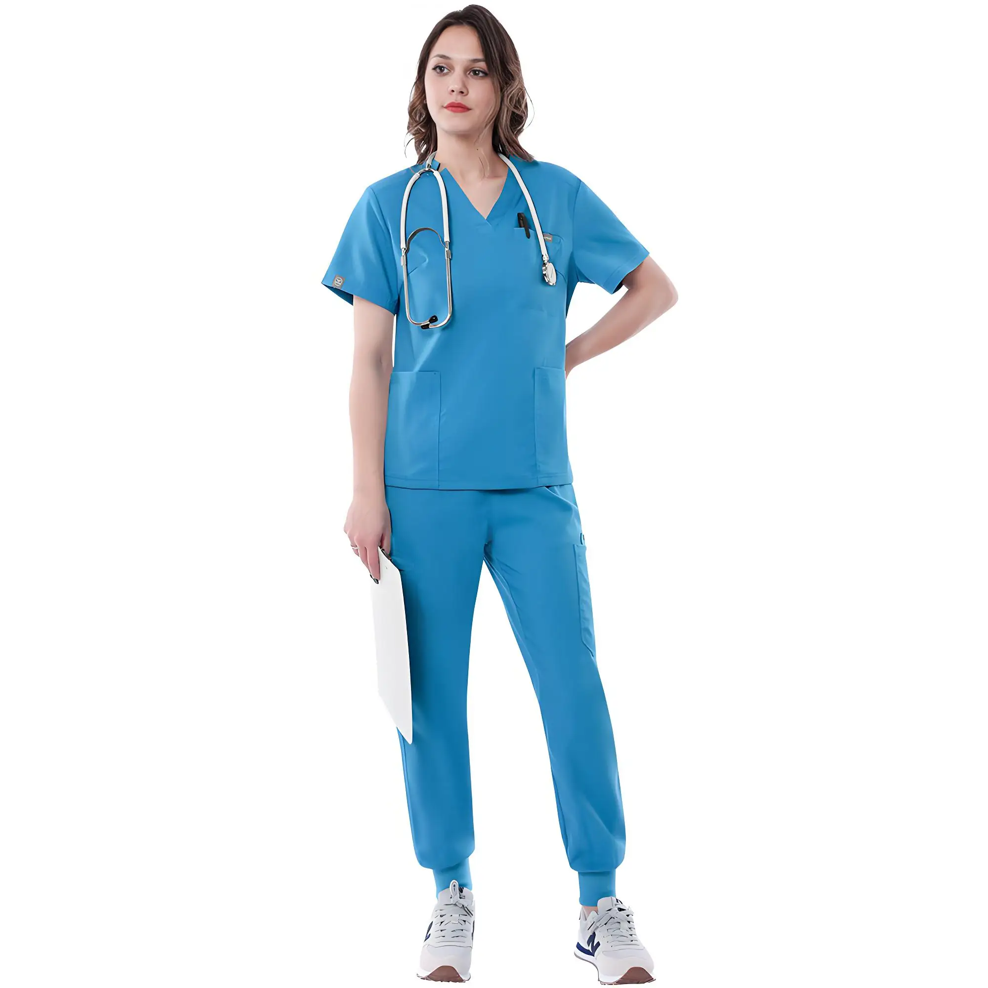 Combinaisons de travail pour femmes, Ensembles de blouses médicales pour femmes, Ensemble de blouses Healing Hands, Blouses de travail type jogger pour femmes