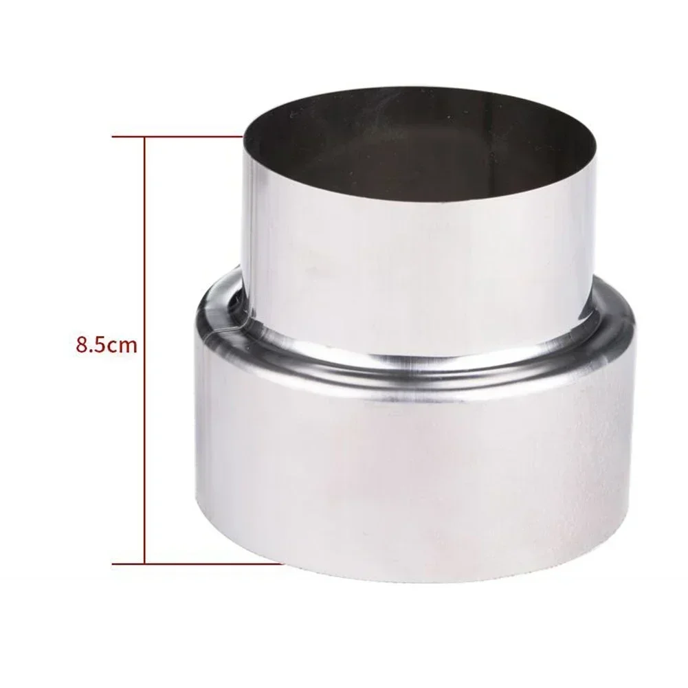 1pc Stove Pipe Extension Reduction Connector Stainless Steel Flue Pipe Reducer Tubing Connector Chimney Adaptor ConversionJoint