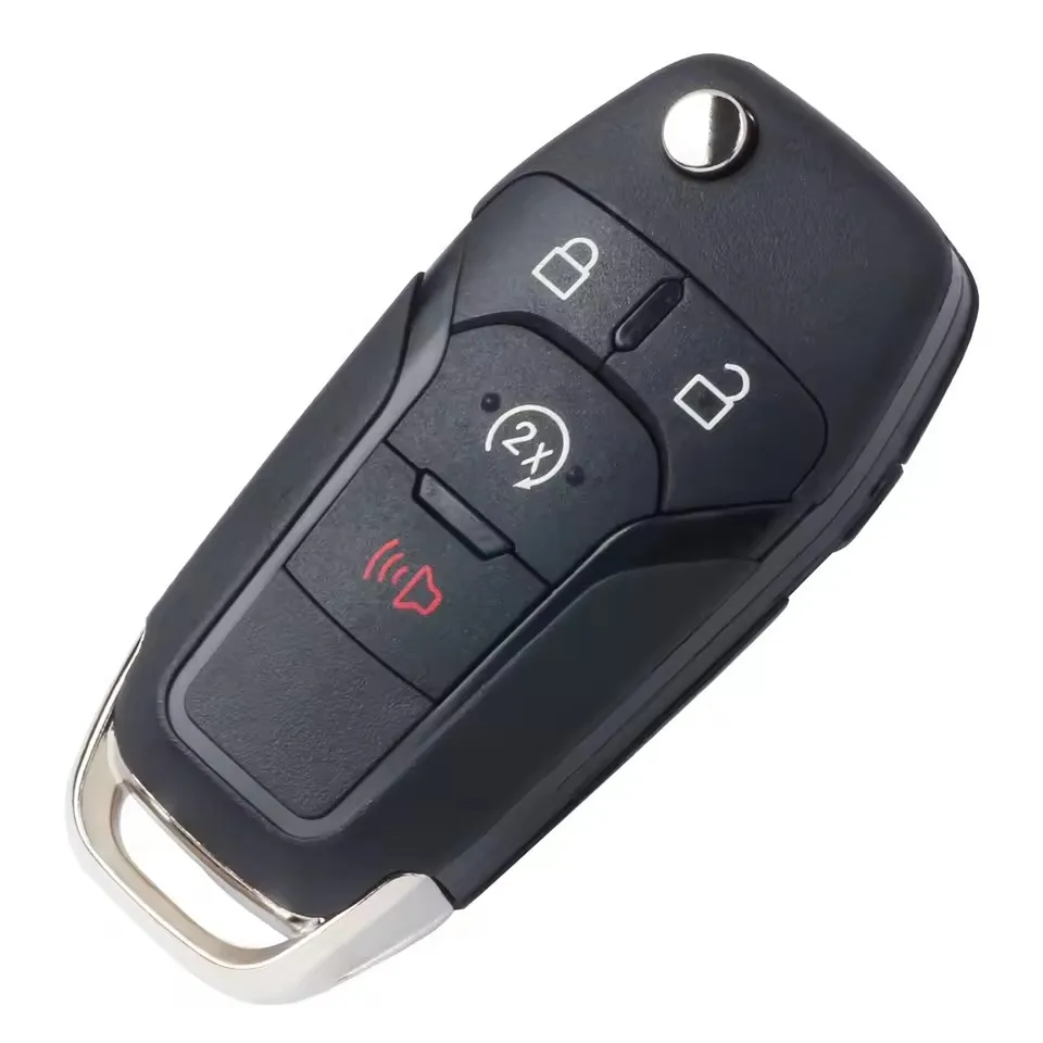 KEYECU Smart 433MHz ID49 Chip For Ford F-150 F-250 F150 F250 2023 2024 FCC ID: N5F-A08TBLP Flip Car Remote Key P/N: 164-R8334