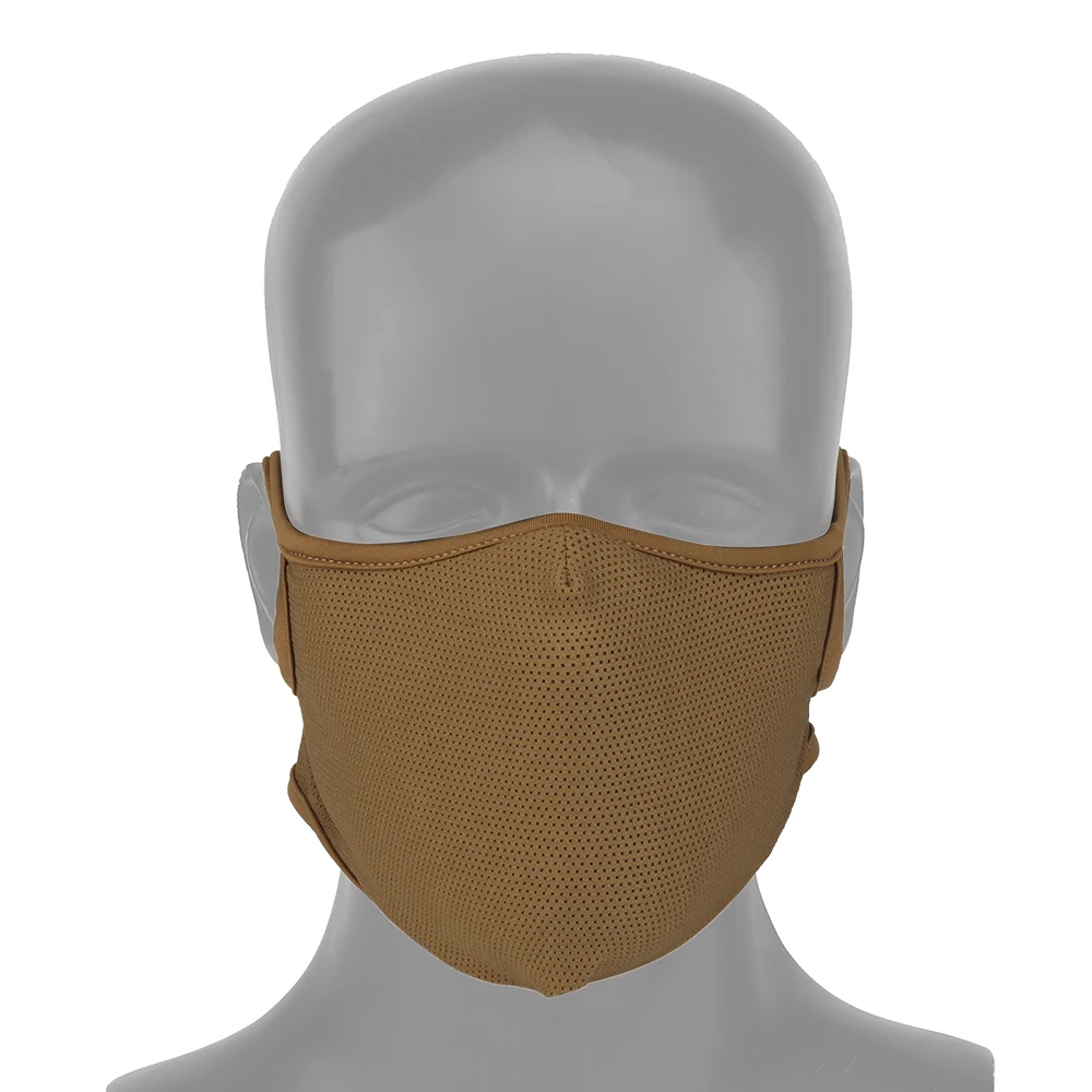 Máscara Tática Half-face com Silicone Balaclava, Respirável, Macio, Acampamento, Caça, Caminhadas, Airsoft, CS Tiro, Equipamento de Treinamento ao Ar Livre