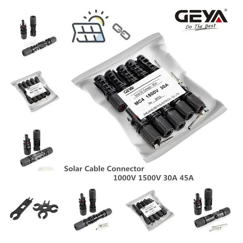 GEYA – 5 paires de connecteurs pour panneaux solaires, 30a, 45a, 1000vdc, 1500vdc