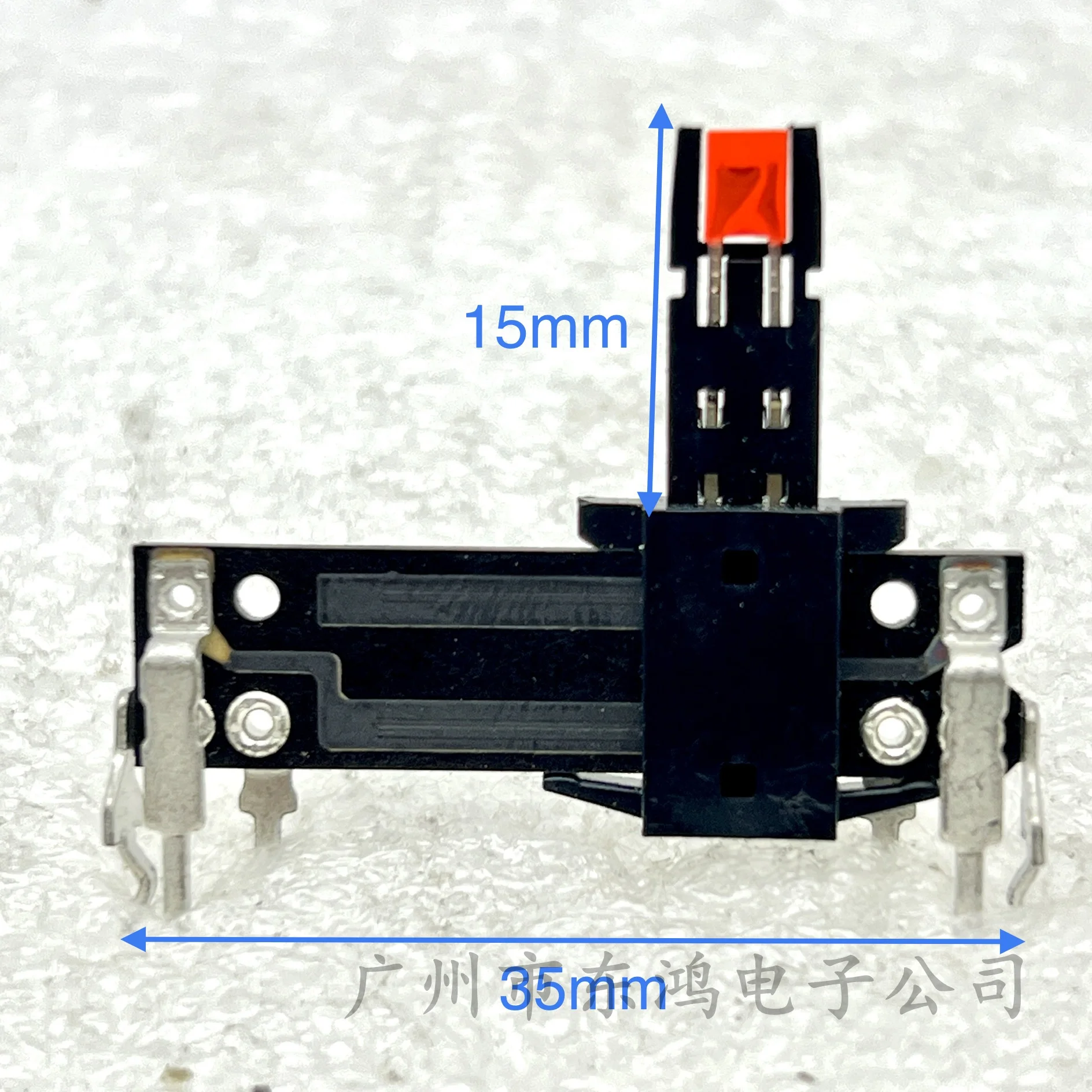 1 pcs 35mm plastic straight slide potentiometer shaft length 15mm without midpoint