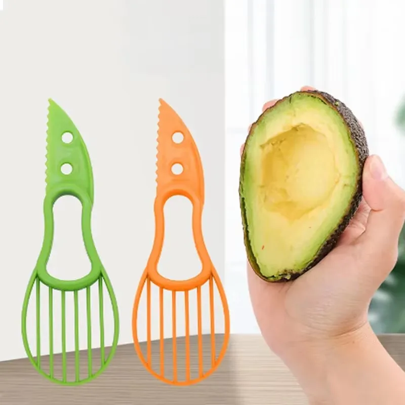 1-3pcs Avocado Slicer Shea Corer Butter Fruit Peeler Cutter Pulp Separator Plastic Knife Kitchen Vegetable Tools Kitchen Gadgets