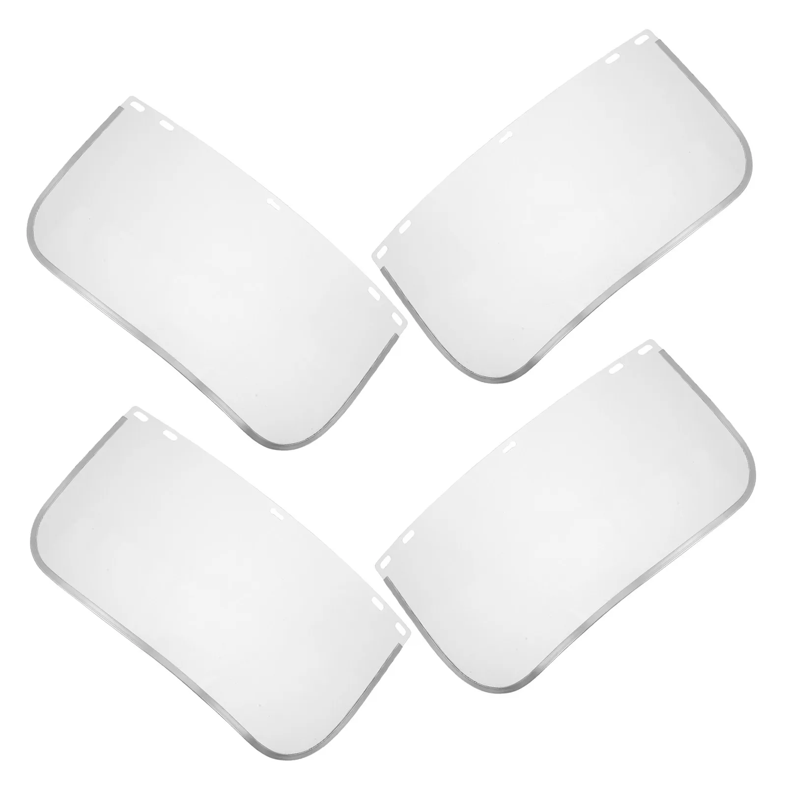4Pcs Clear Welding Shield Lens Replacement Optical Grade Polycarbonate Face Shield for Grinding Cutting Safety Protective
