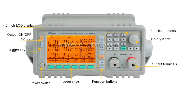 60V 10A Programmable Switch Mode DC Power Supply 600W PPW-6010