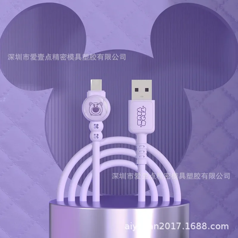 Genuine Disney Mickey USB Type C Cable Fast Charging Cable Quality for Iphone Xiaomi Samsung Huawei Quick Charge Wire Cord 2023