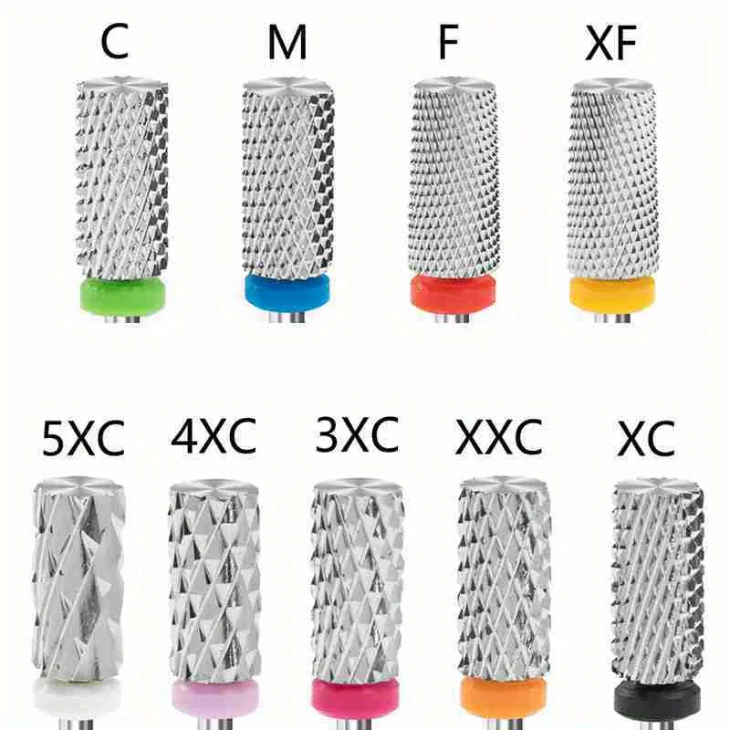 Tungsten Nail Drill Bit Rotate Burr Milling Nail Cutter Bits Electric Drill Machine For Manicure Pedicure Accessories Tools