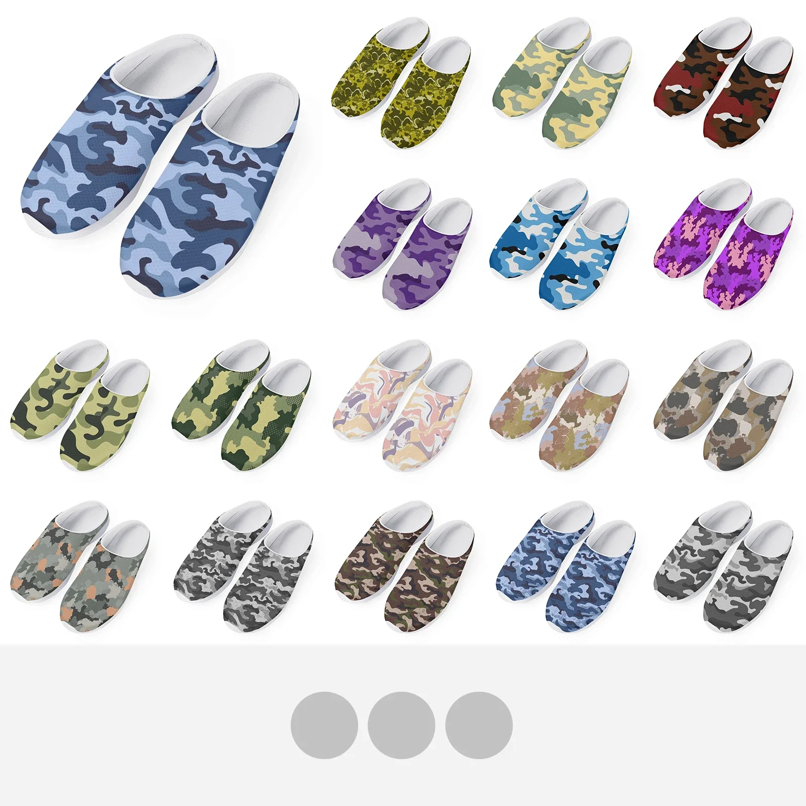 High Quality Camouflage Garden Clogs Unisex Casual Flat Shoes Outdoor Beach Sandals Non-Slip Rubber Soft Sole Fit Everyday Wear