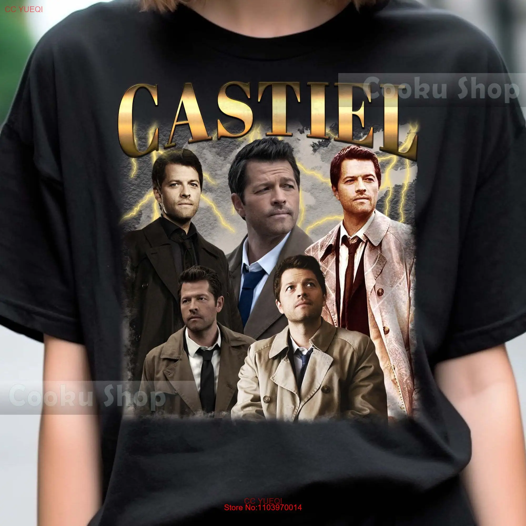 Retro Castiel T Shirt hoodie sweaT Rock Style Bootleg long or short sleeves