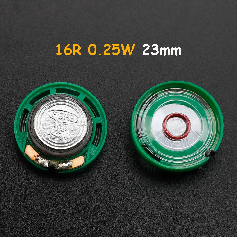 2 piece 16 Ohm 0.25W 0.5W External Magnetic Doorbell Toy Speaker 16R 16 Ohm Diameter 21mm 23mm 27mm 29mm 36mm 40mm