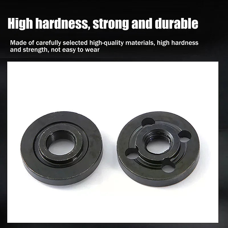 

1Pair Angle Grinder Metal Pressure Plate Inner Outer Flange Nut Thread Replacement Tools For 20MM 22MM Bore Cutting Discs