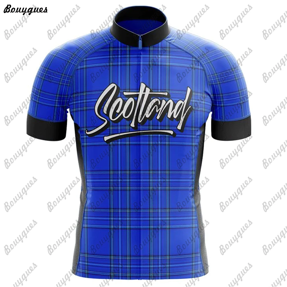 New SCOTLAND Men Cycling Jersey MTB Maillot Bike Shirt Downhill Jersey High Quality Team Mountain Bicycle Clothing view 4