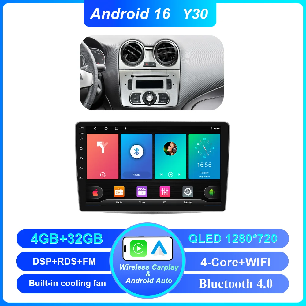 Autoradio Multimedia Video Player Voor Alfa Romeo MiTo 955 2008-2016 Android Auto Carplay GPS Navigatie Stereo WiFi 2K Scherm