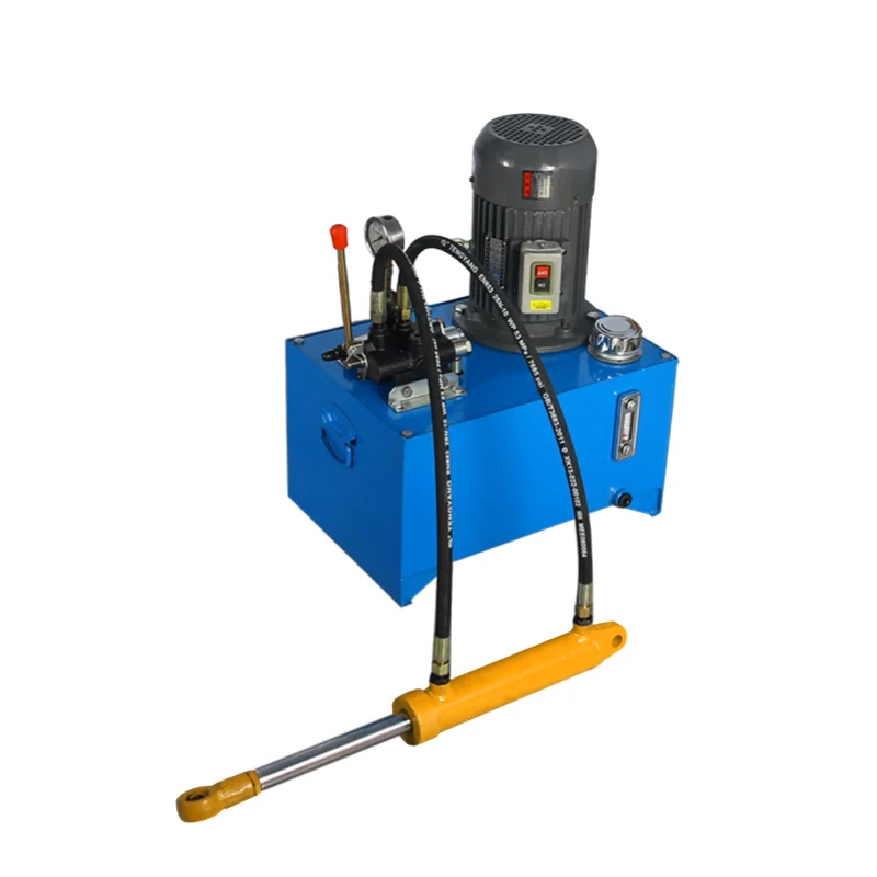 محطة مضخة هيدروليكية عالية الجودة قابلة للتخصيص مع صمام يدوي وضمان لمدة عام وحالة جديدة