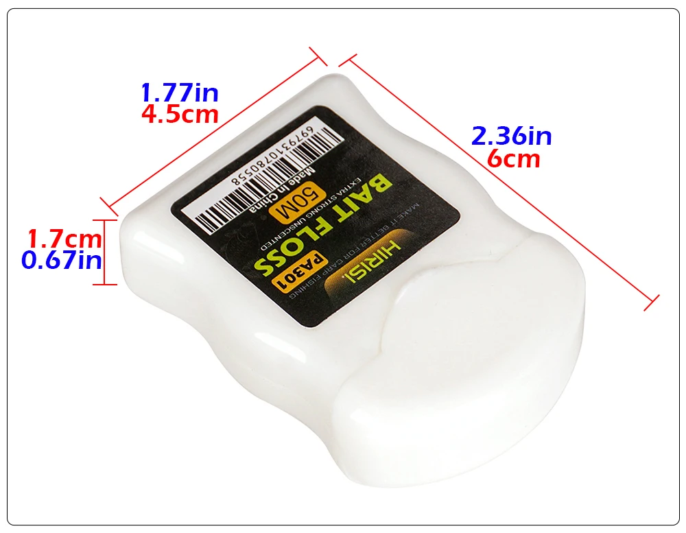 HIRISI 50M Köderfaden Boilie-Köderschnur mit Schneidbox Karpfenangeln Pop-Up-Rig Chod Zig Rig Angelzubehör PA301 – Detail 1