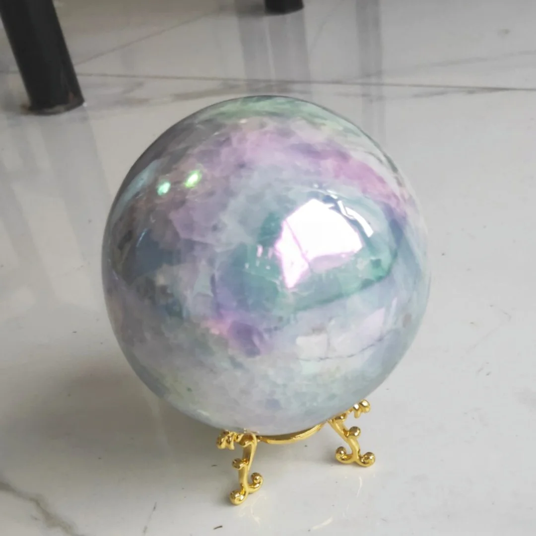 Crystal Ball Natural Celestite Quartz Sphere Lapis Lazuli Stone Gems Orb Healing 6-10cm